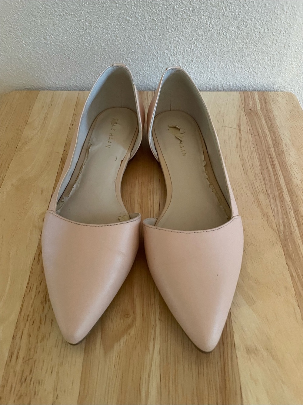 Cole Haan Pointed Toe Flats — Tan/Nude Size 5